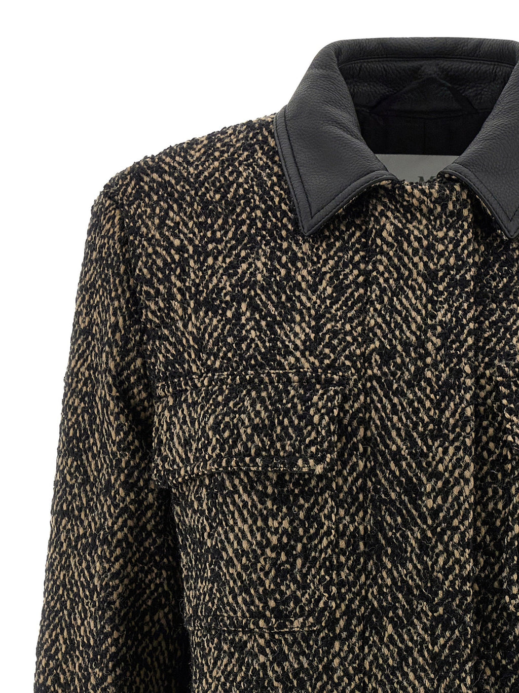 Max Mara Multicolor Virgin Wool Shell Jacket