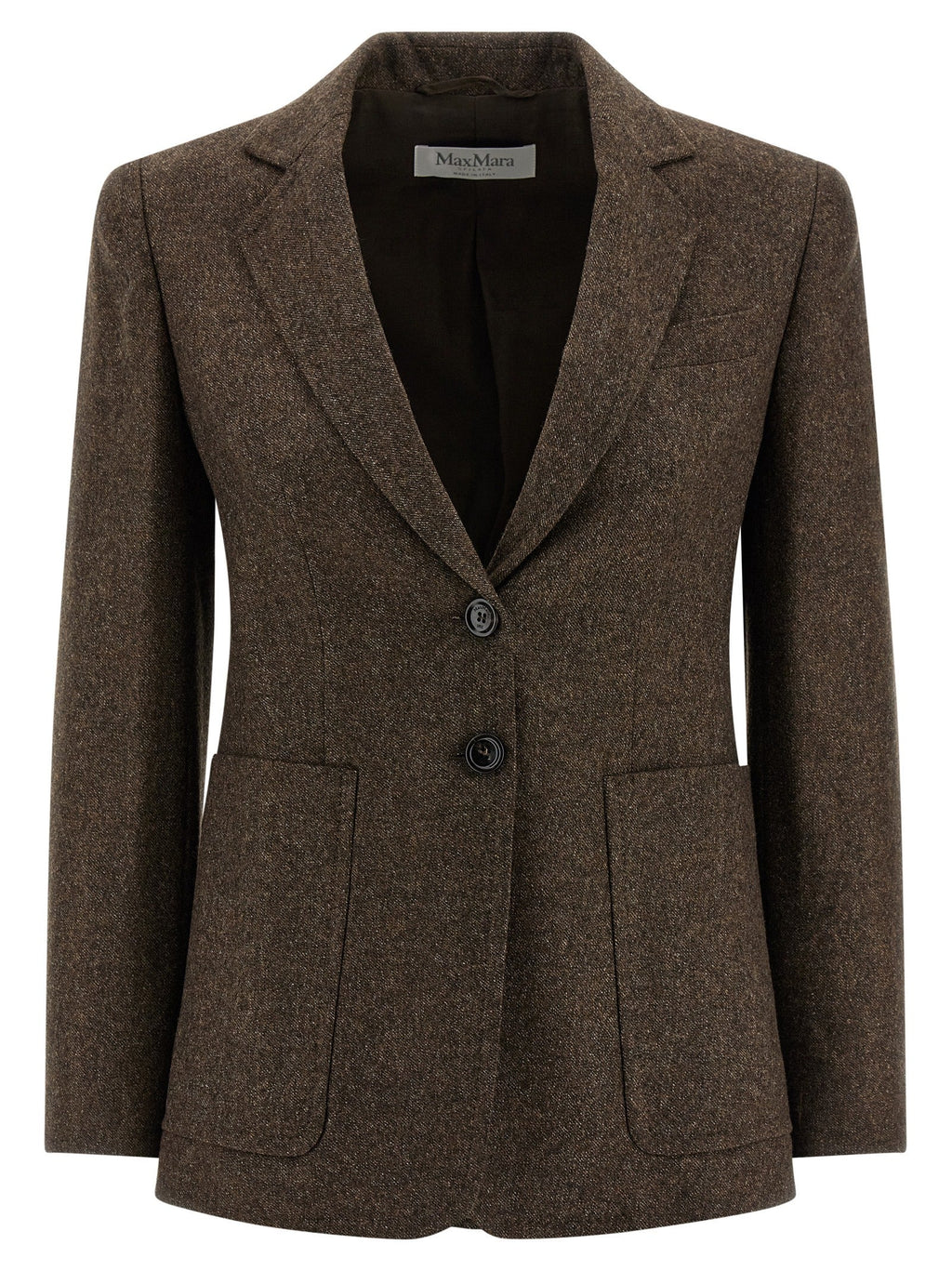 Max Mara Brown Virgin Wool Blazer