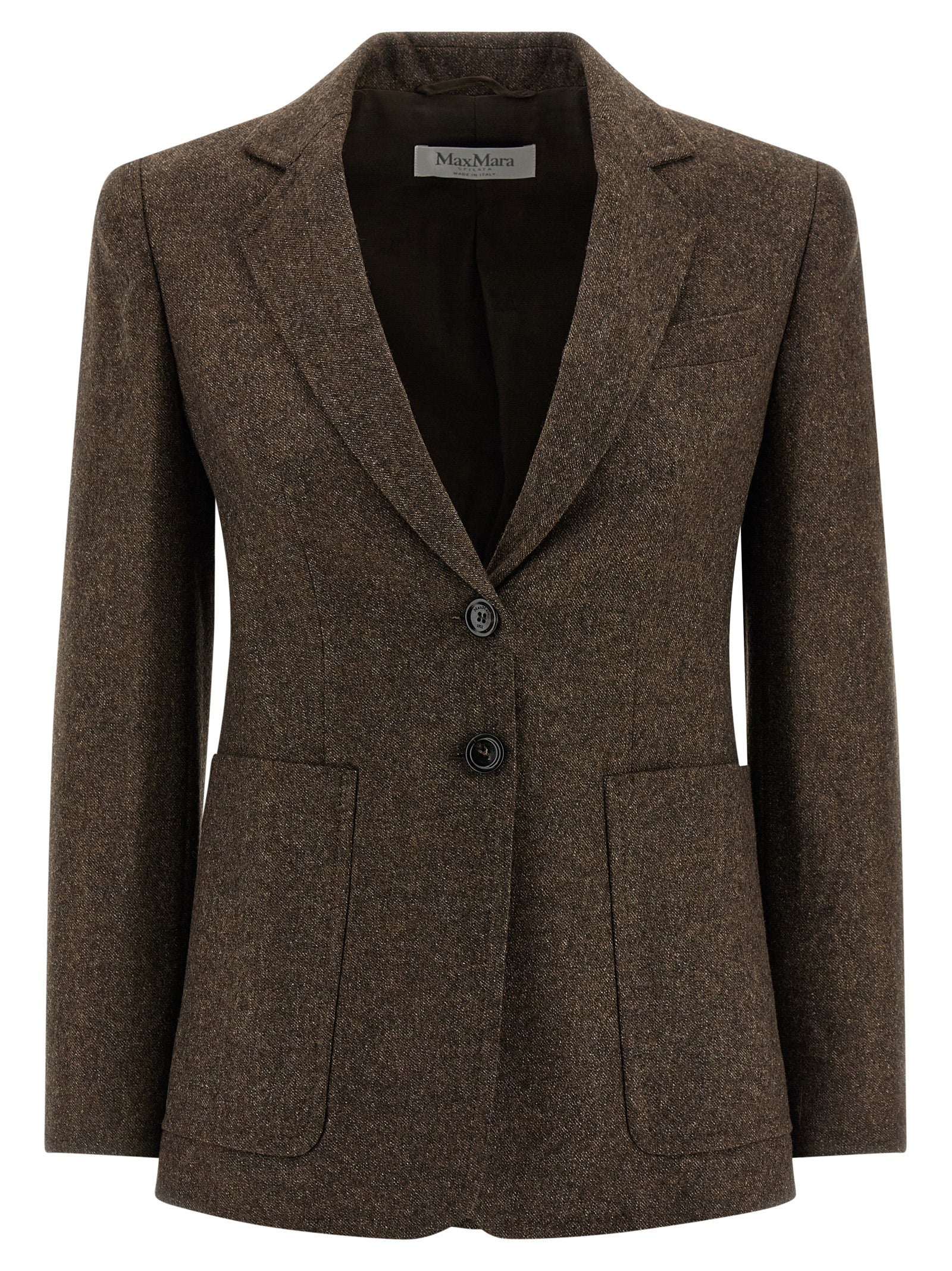 Max Mara Brown Virgin Wool Blazer