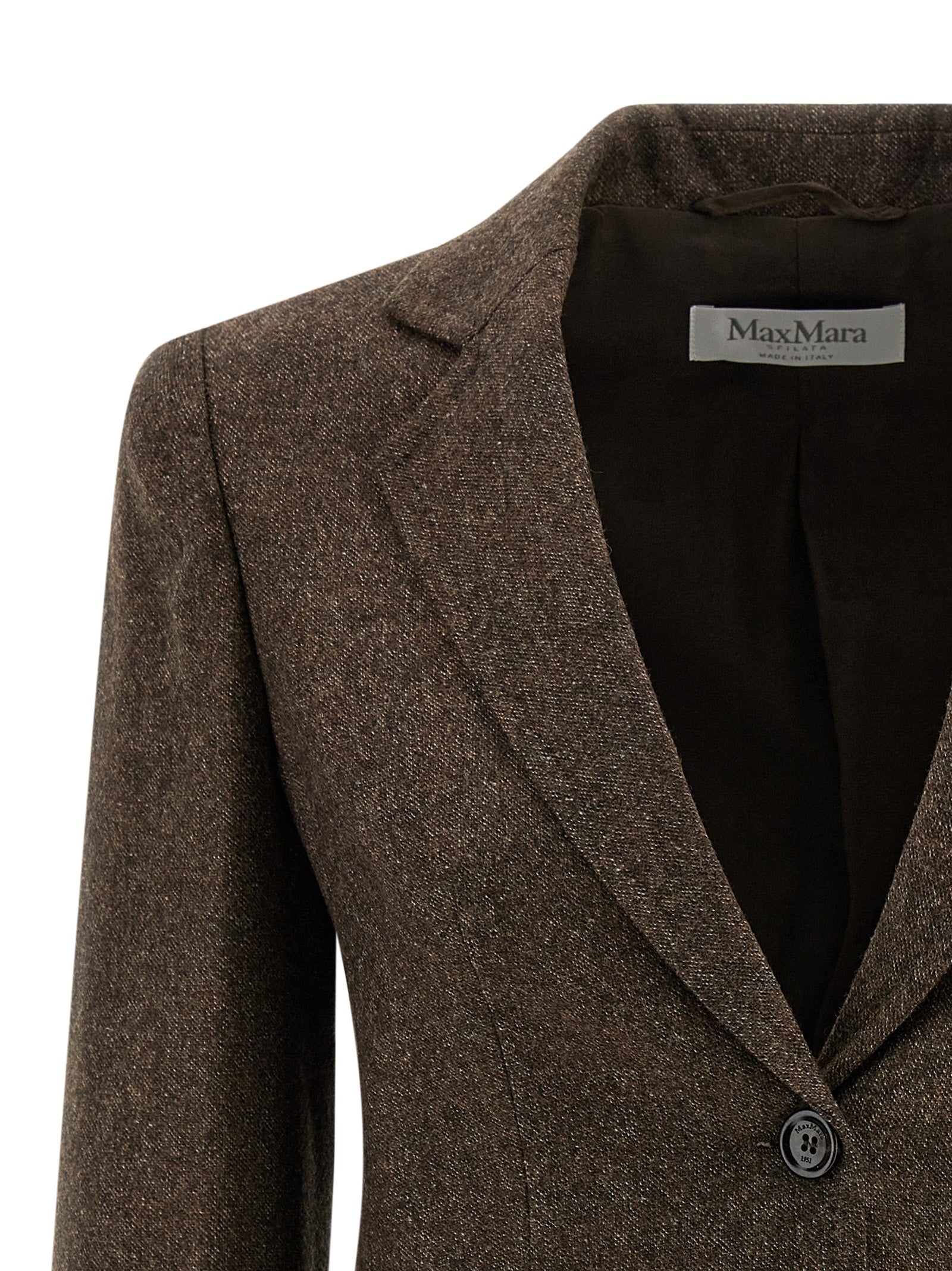 Max Mara Brown Virgin Wool Blazer