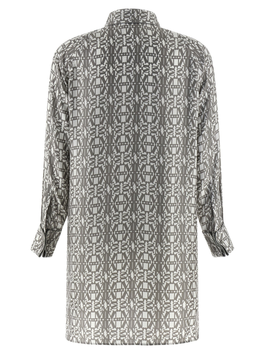 Max Mara Gray Silk Short Dress