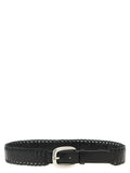 Golden Goose Black Cowhide Regular Belt