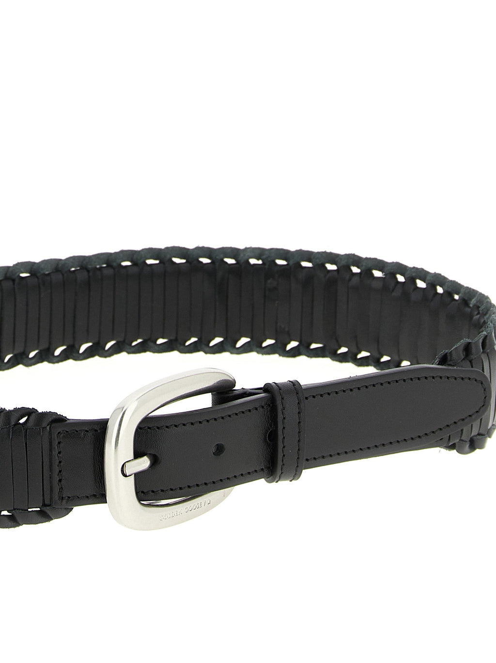 Golden Goose Black Cowhide Regular Belt