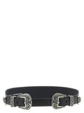 Golden Goose Black Cowhide Regular Belt