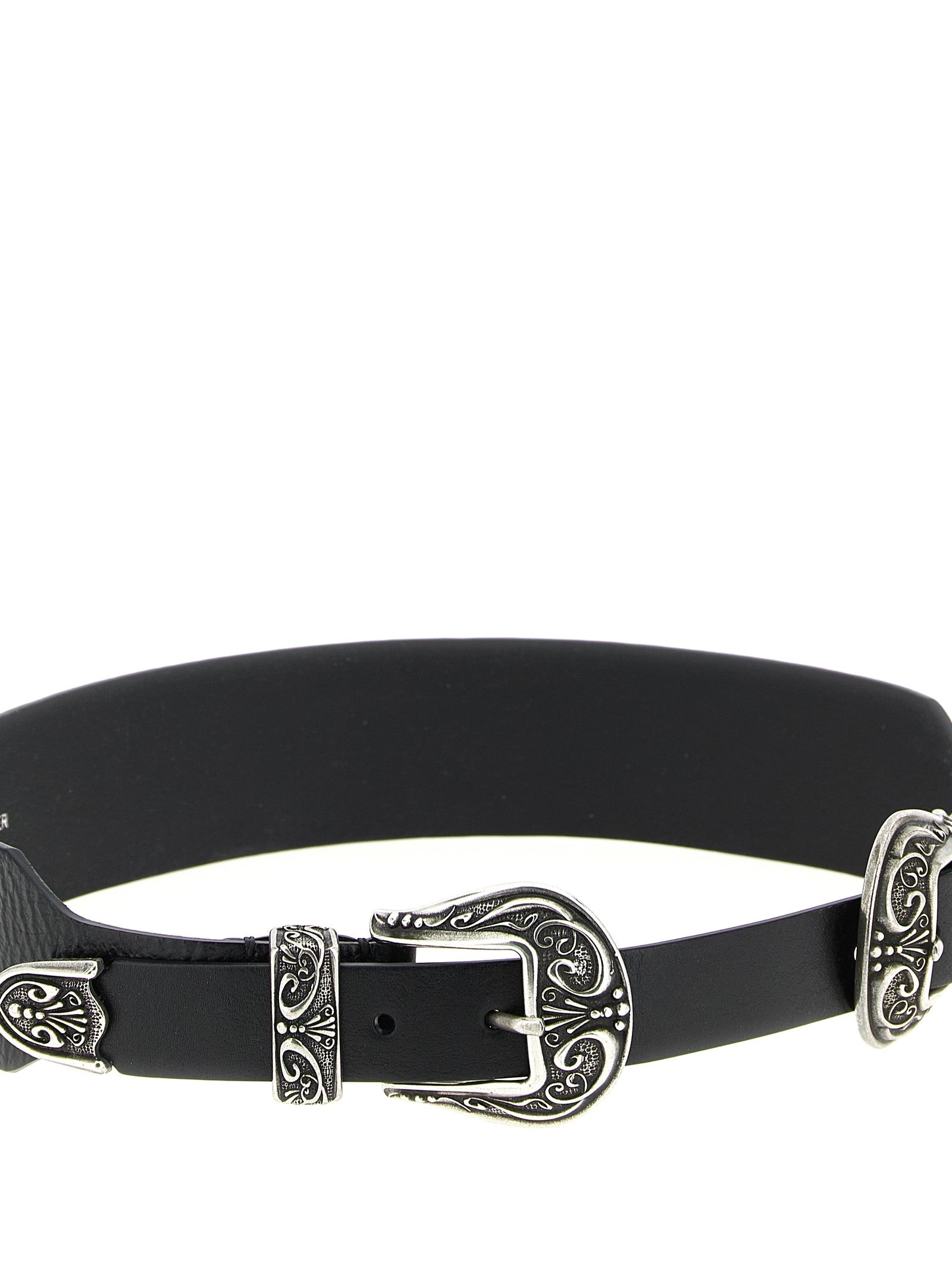 Golden Goose Black Cowhide Regular Belt