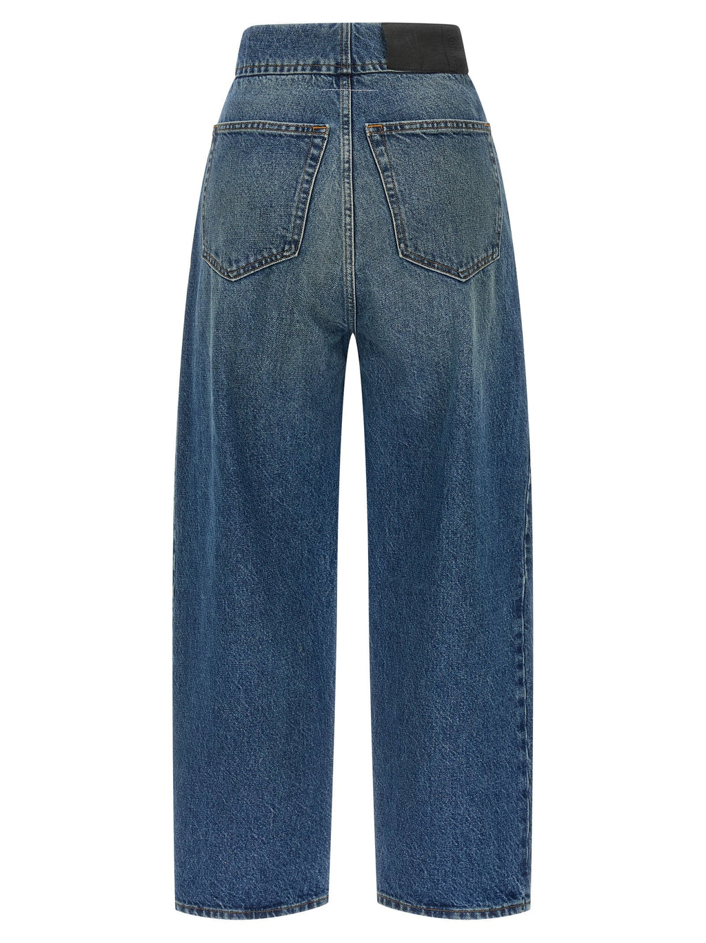 MM6 Maison Margiela Blue Cotton Straight-Leg Jeans