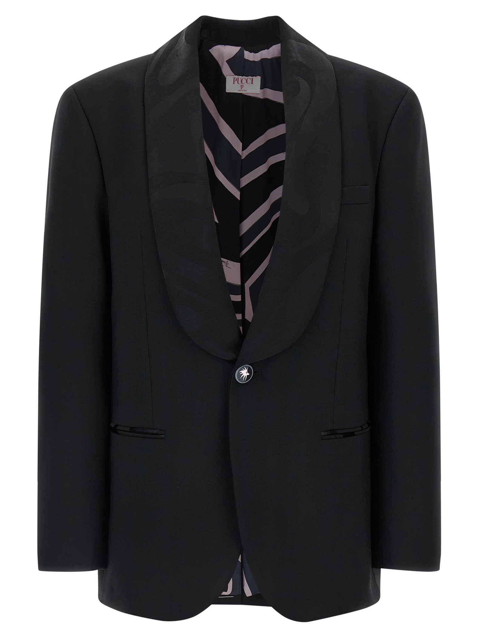 Emilio Pucci Black Virgin Wool Blazer