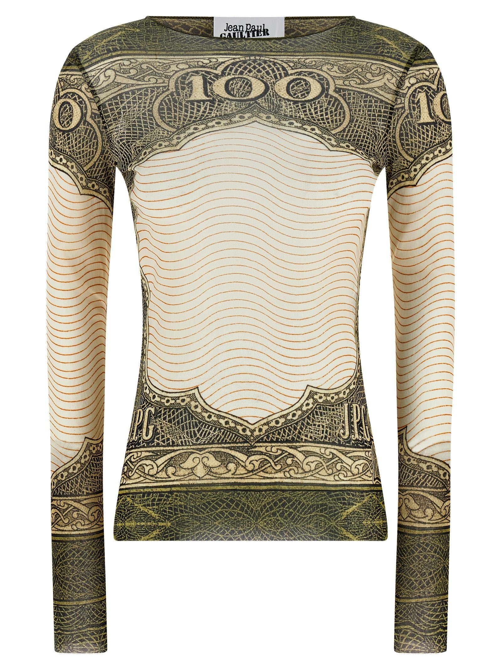 Jean Paul Gaultier Multicolor Polyamide Long Sleeve T-Shirt