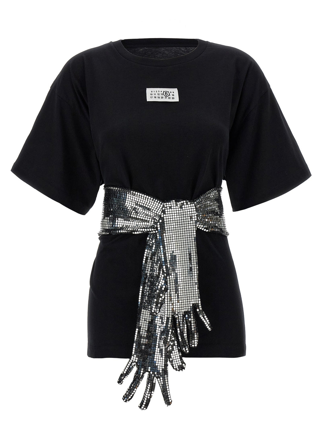 MM6 Maison Margiela Black Cotton T-Shirt