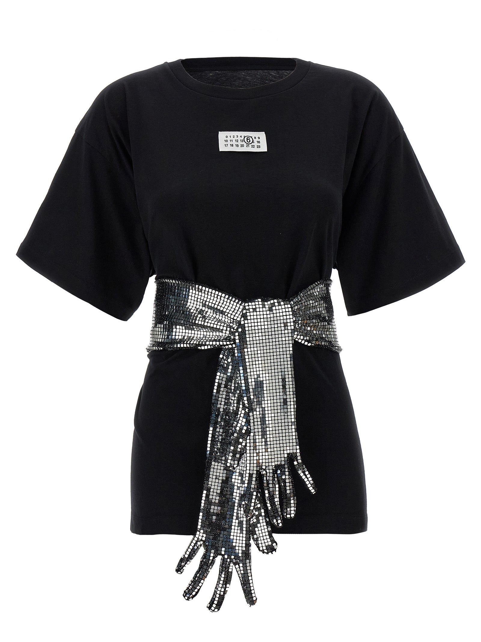 MM6 Maison Margiela Black Cotton T-Shirt