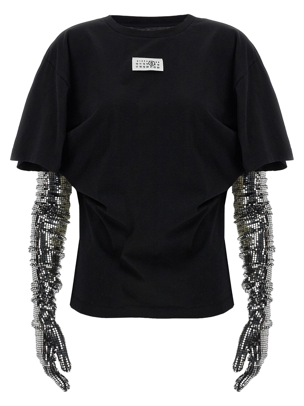 MM6 Maison Margiela Black Cotton T-Shirt