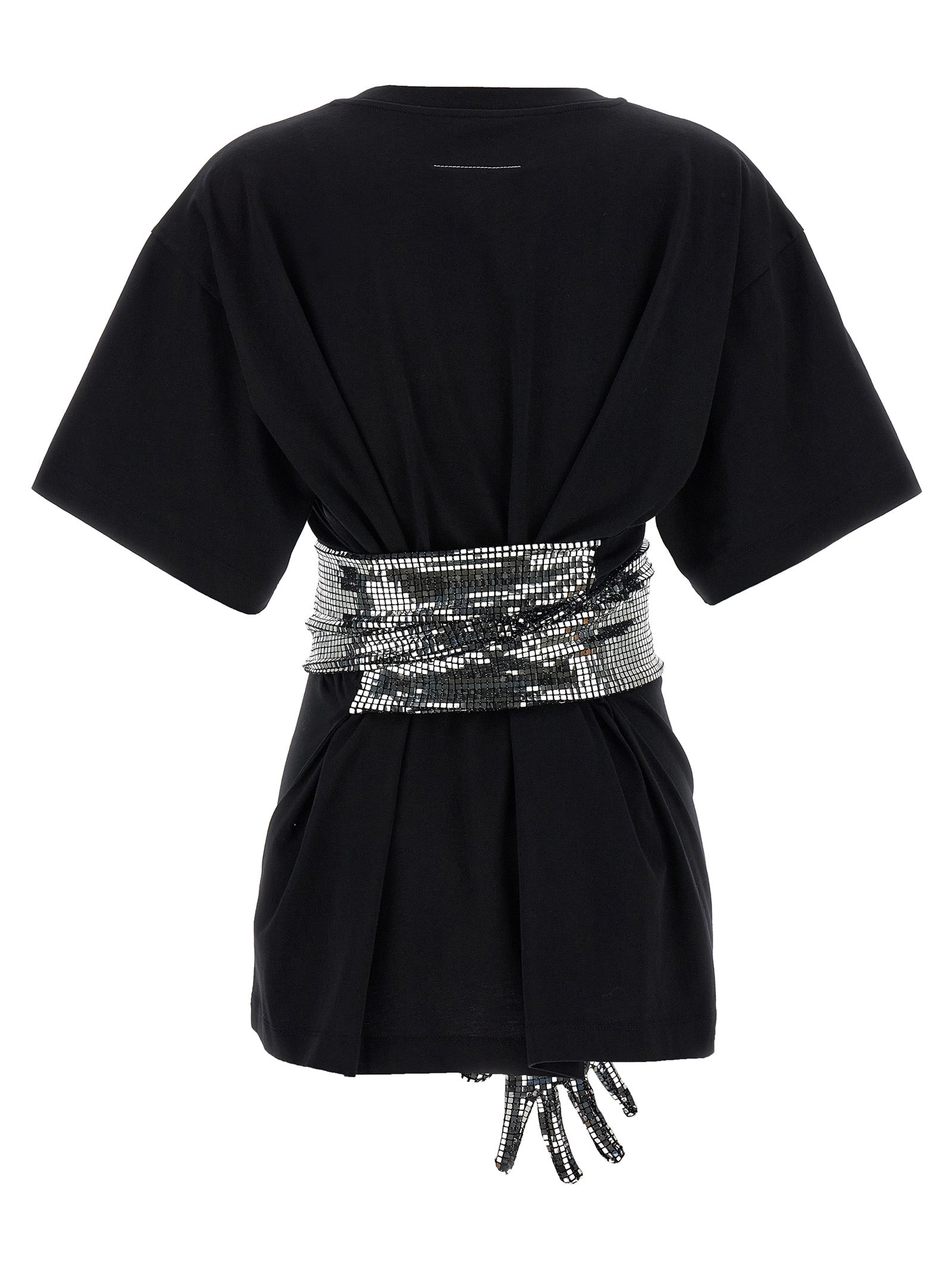 MM6 Maison Margiela Black Cotton T-Shirt