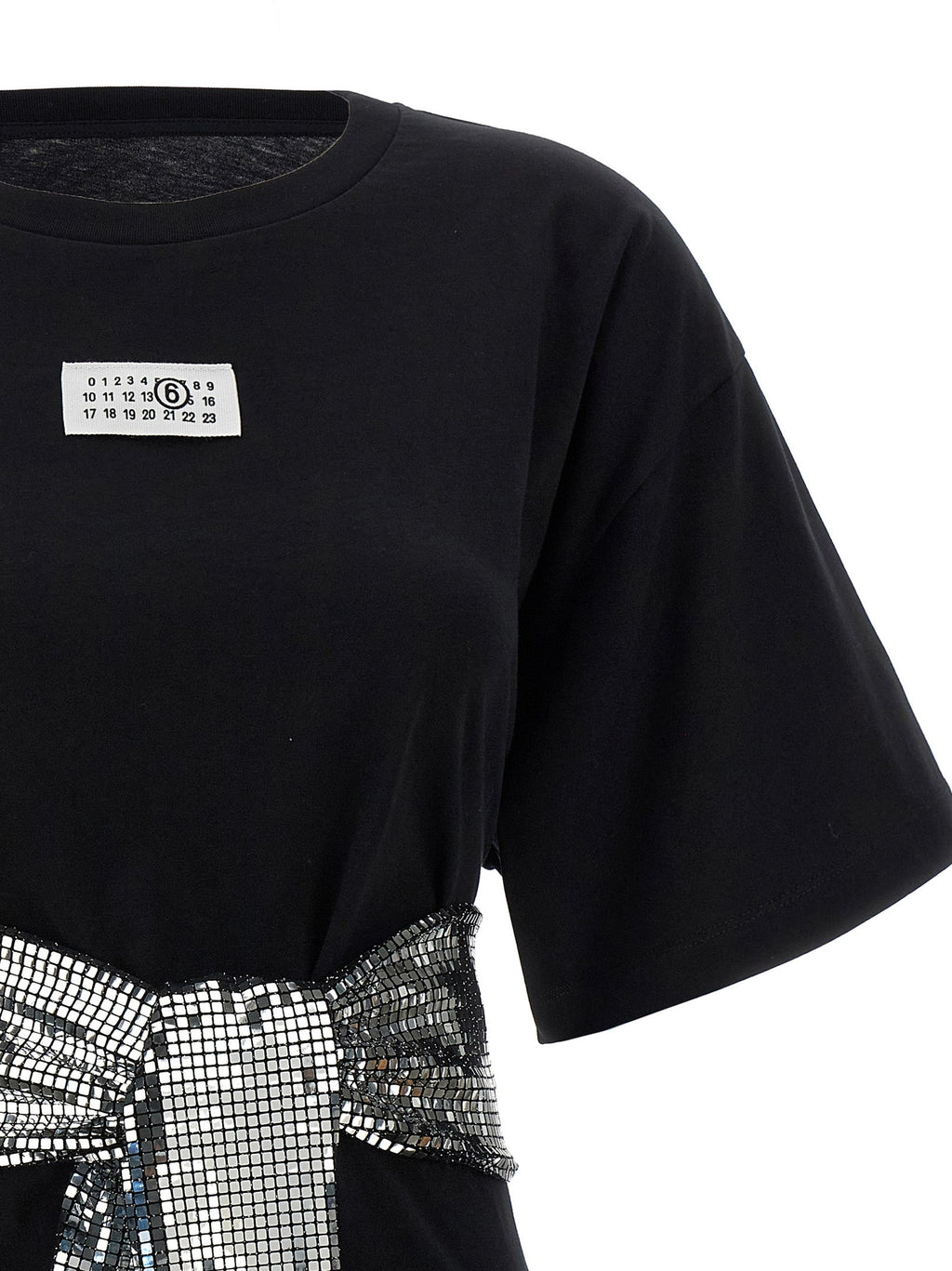 MM6 Maison Margiela Black Cotton T-Shirt