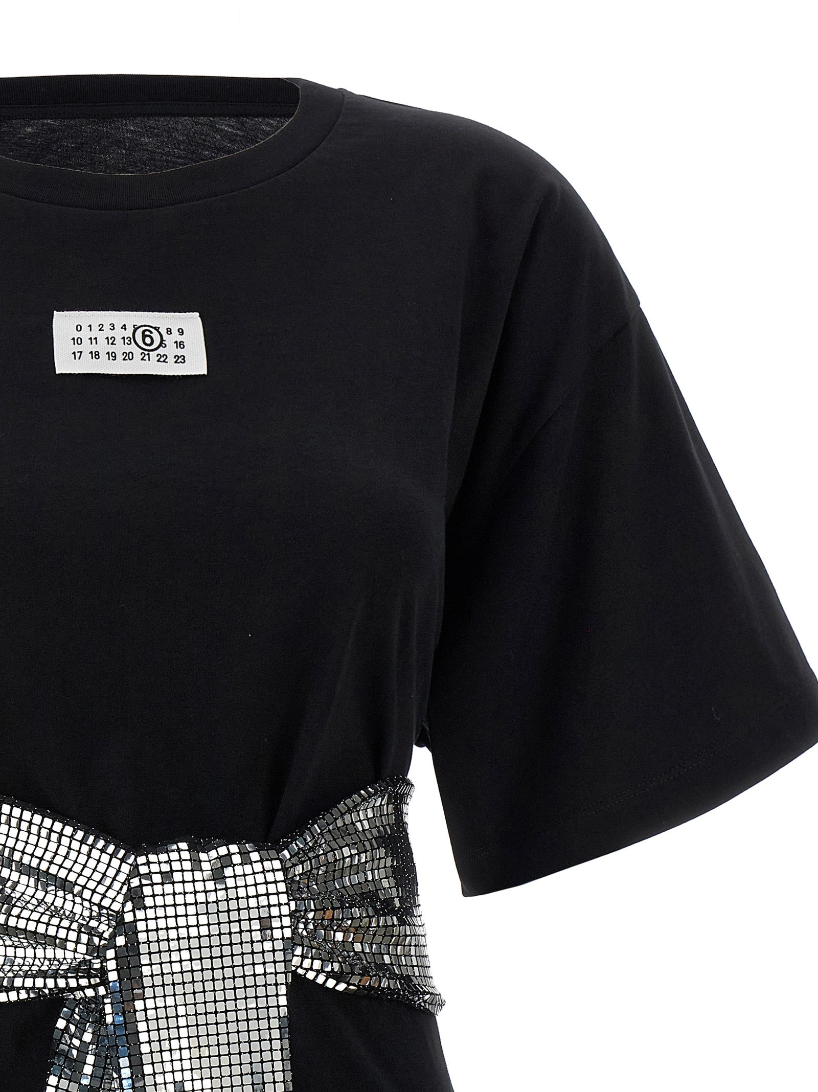 MM6 Maison Margiela Black Cotton T-Shirt