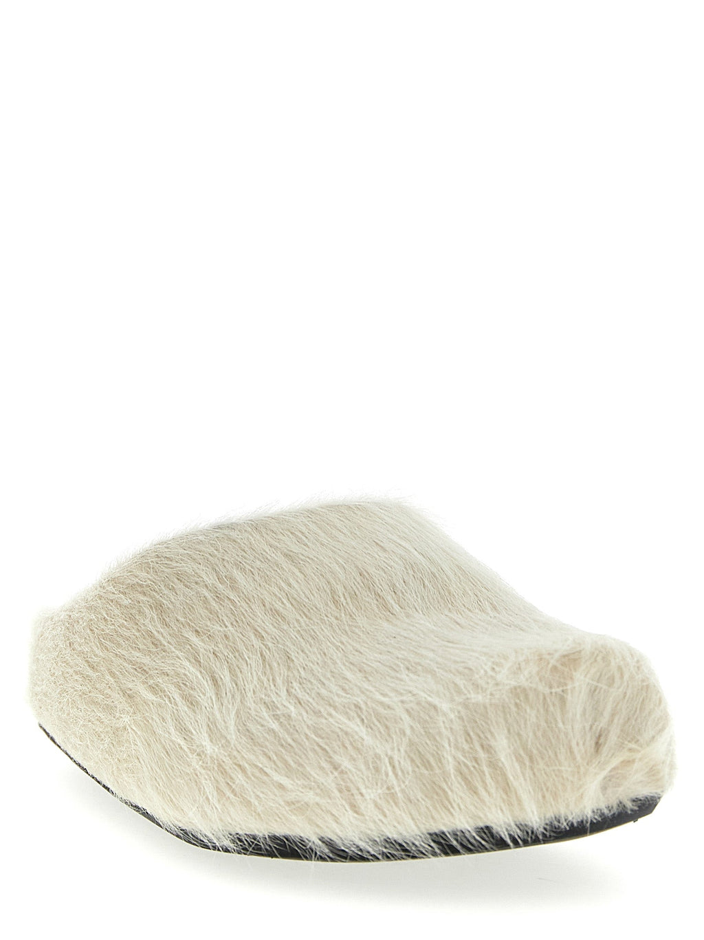 Marni White Calfskin Mules