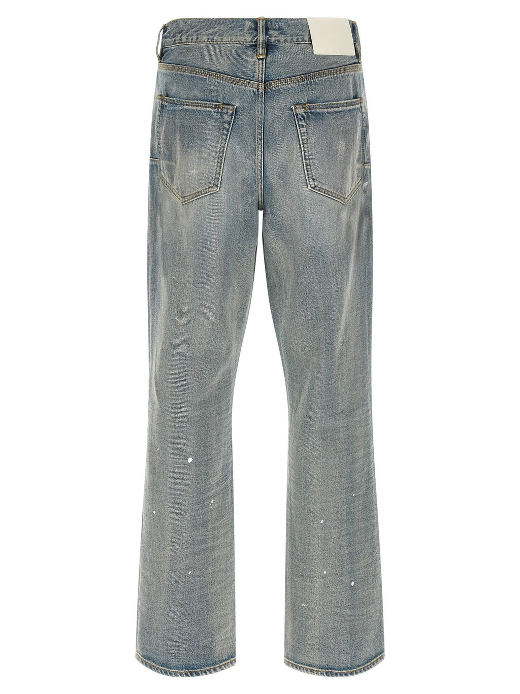 PURPLE Blue Cotton Straight-Leg Jeans