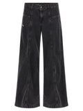 Diesel Black Cotton Jeans Denim