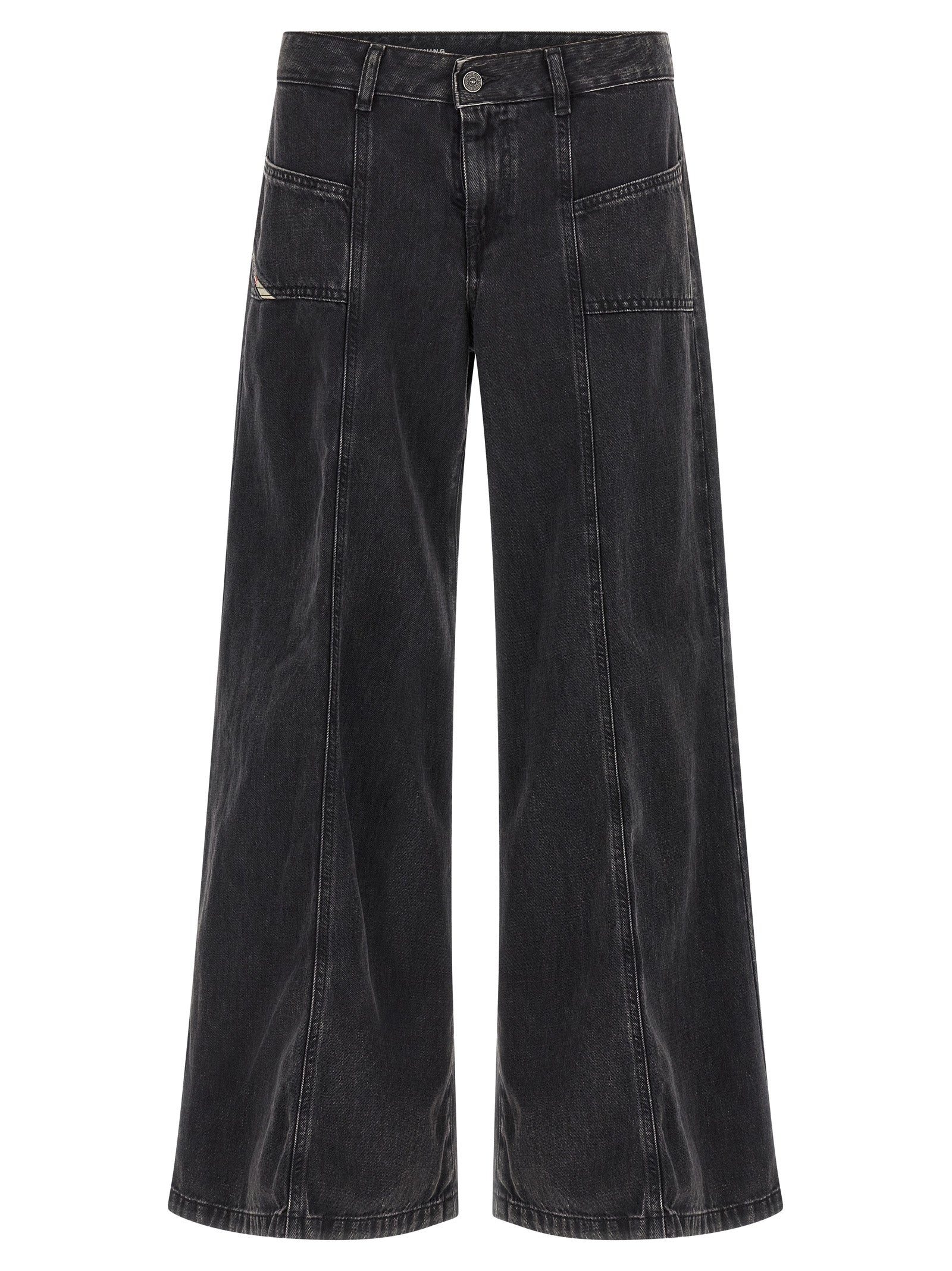 Diesel Black Cotton Jeans Denim