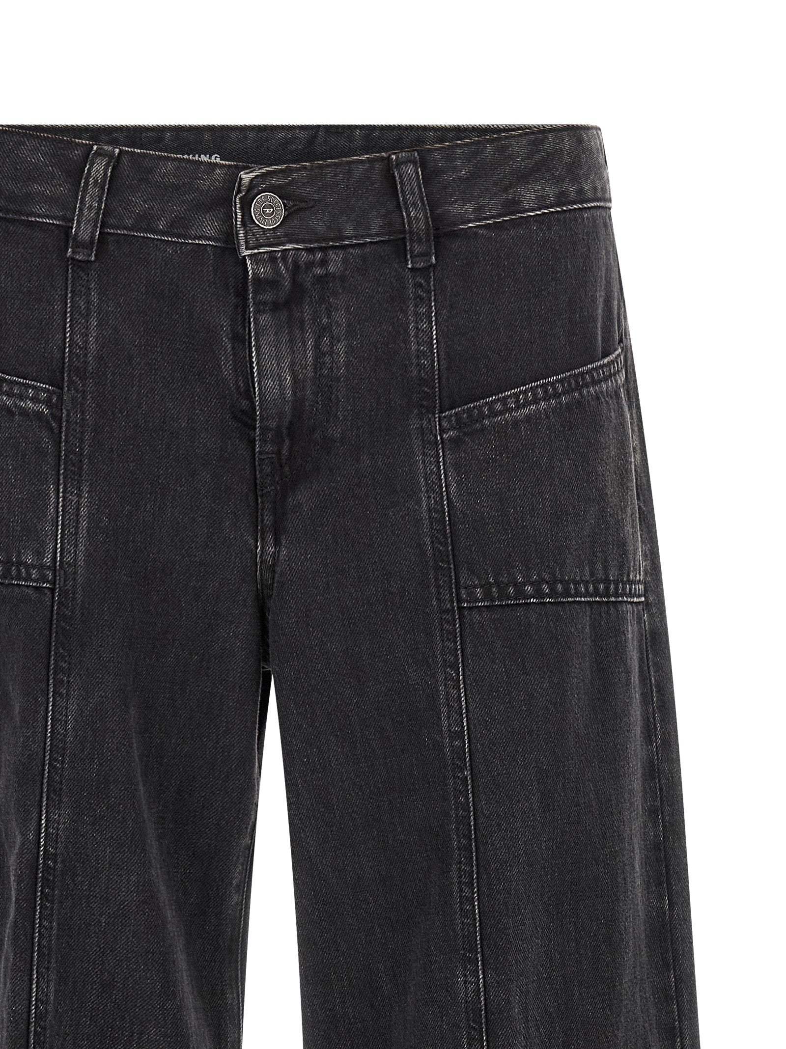 Diesel Black Cotton Jeans Denim