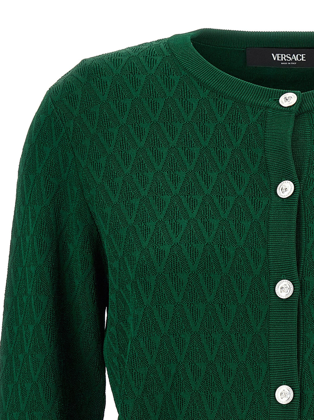 Versace Bicolor Viscose Cardigan