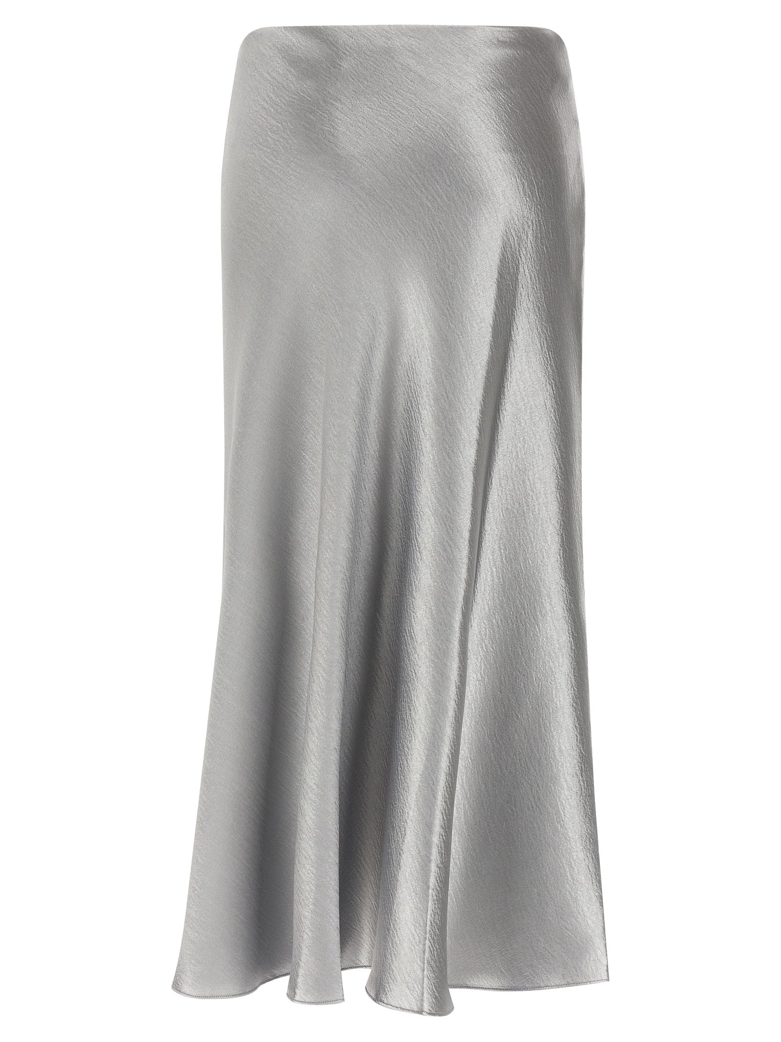 Tory Burch Gray Polyester Midi Skirt