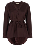 Tory Burch Bordeaux Viscose Blouse