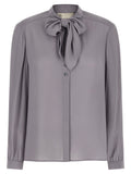Tory Burch Gray Viscose Blouse