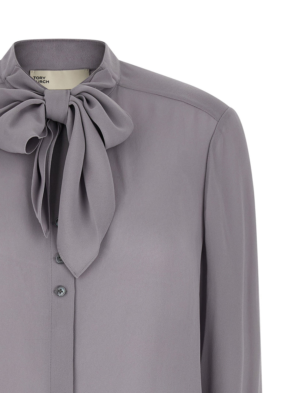Tory Burch Gray Viscose Blouse