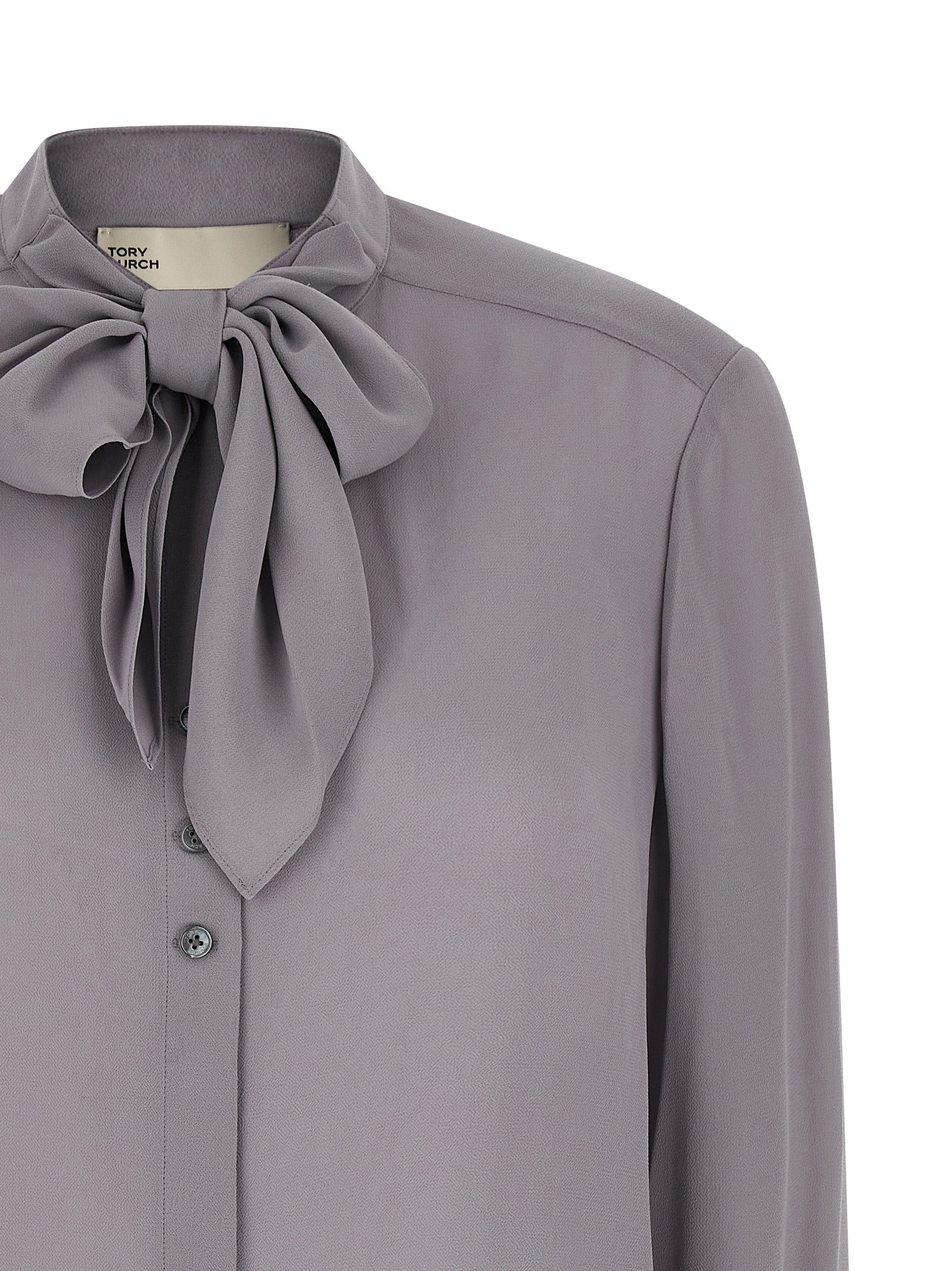 Tory Burch Gray Viscose Blouse