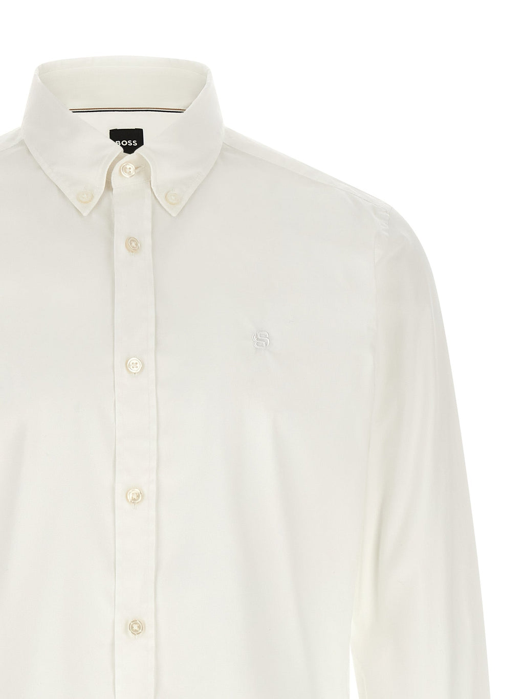 Hugo Boss White Cotton Blouse