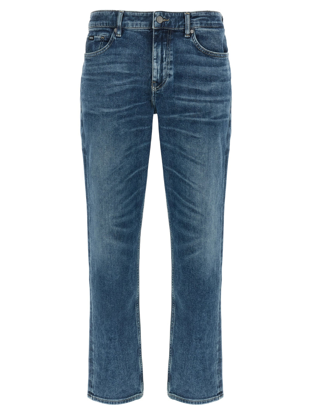 Hugo Boss Blue Cotton Skinny Jeans