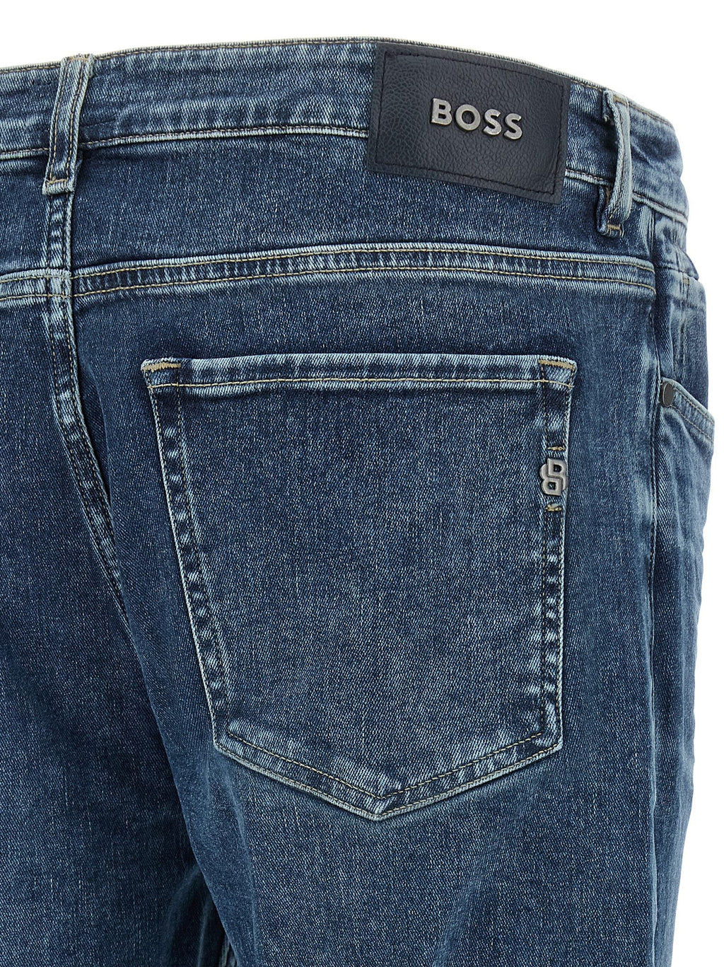 Hugo Boss Blue Cotton Skinny Jeans