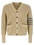Thom Browne Beige Cotton Cardigan