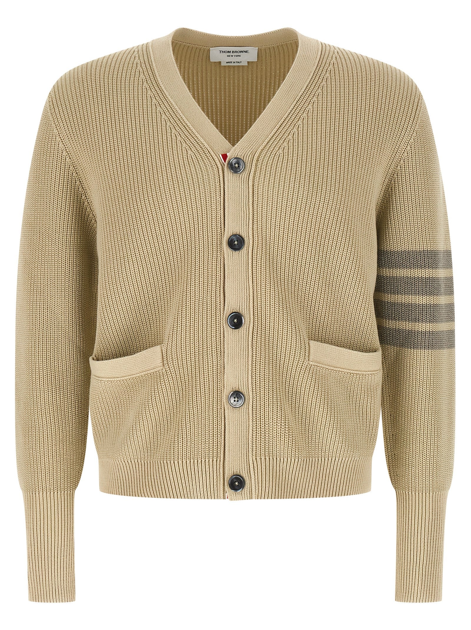Thom Browne Beige Cotton Cardigan