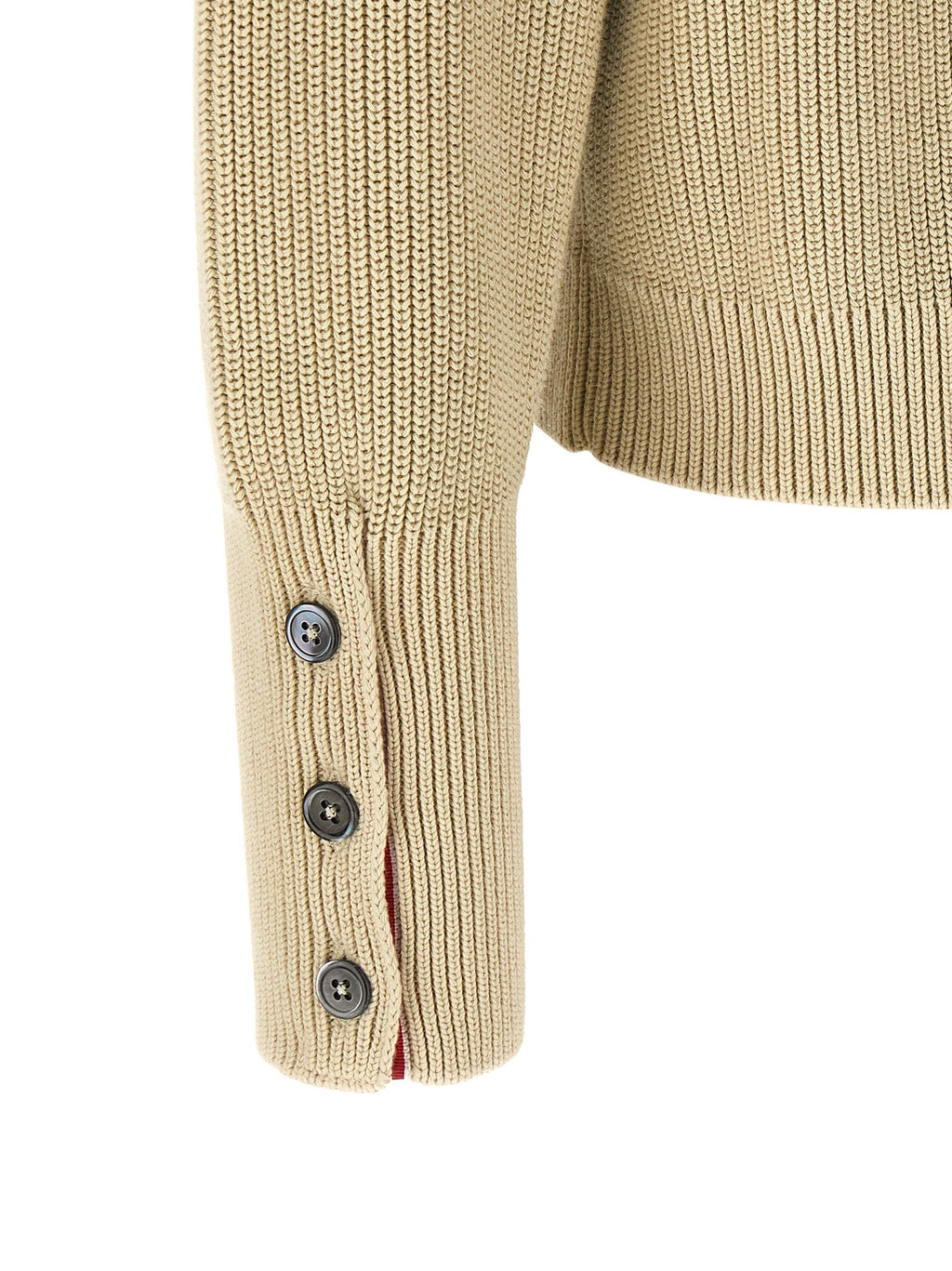 Thom Browne Beige Cotton Cardigan