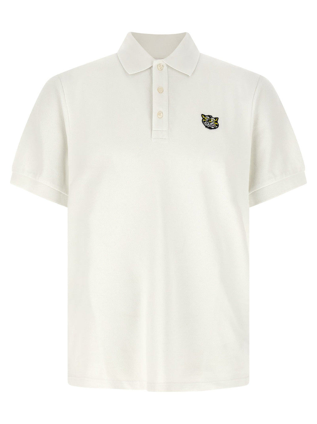 Kenzo White Cotton Polo Shirt Kenzo