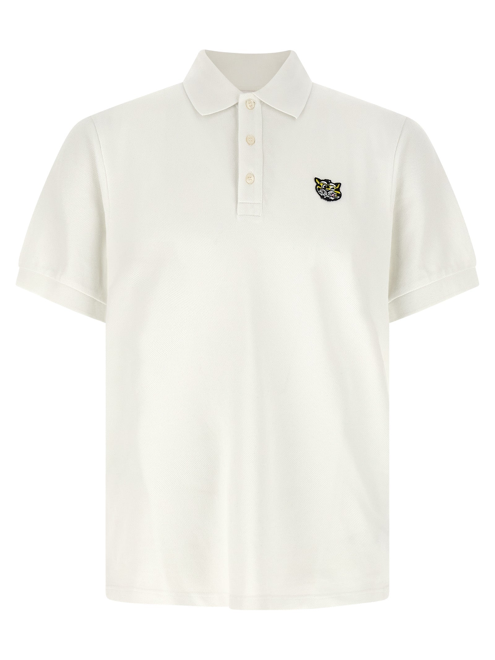 Kenzo White Cotton Polo Shirt Kenzo