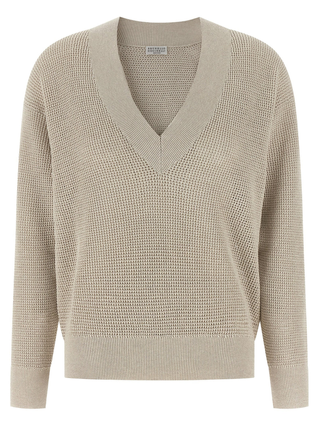 Brunello Cucinelli Beige Cotton Cardigan