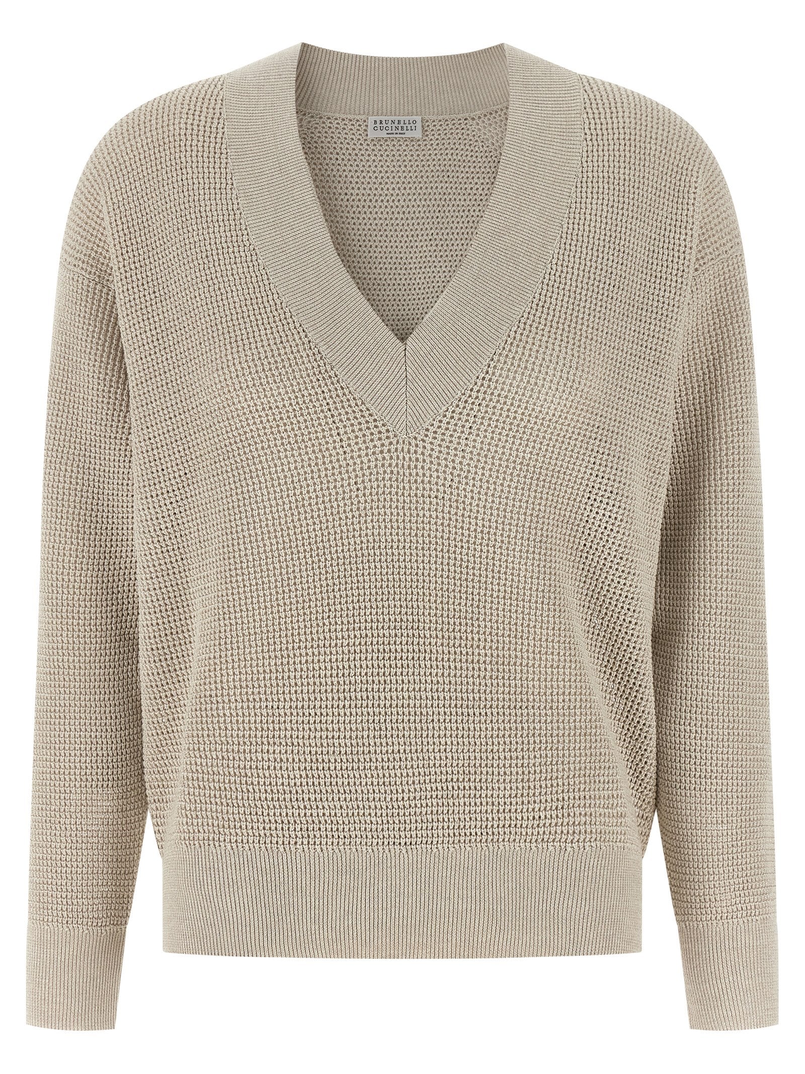 Brunello Cucinelli Beige Cotton Cardigan