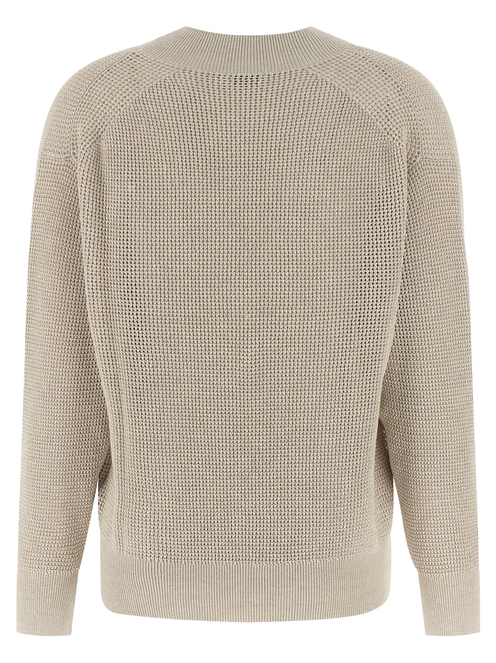 Brunello Cucinelli Beige Cotton Cardigan