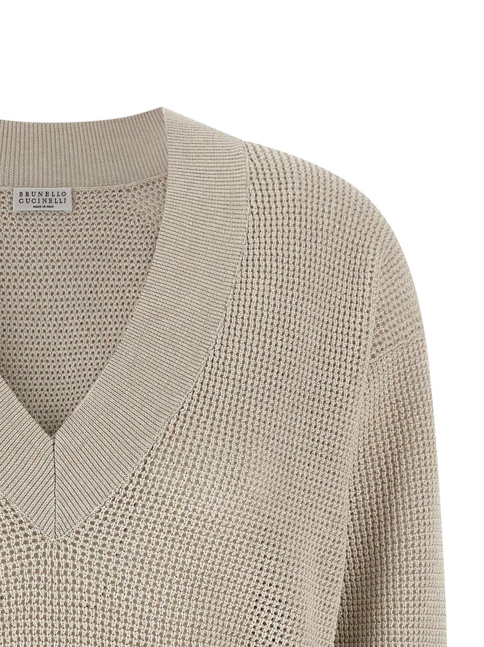 Brunello Cucinelli Beige Cotton Cardigan