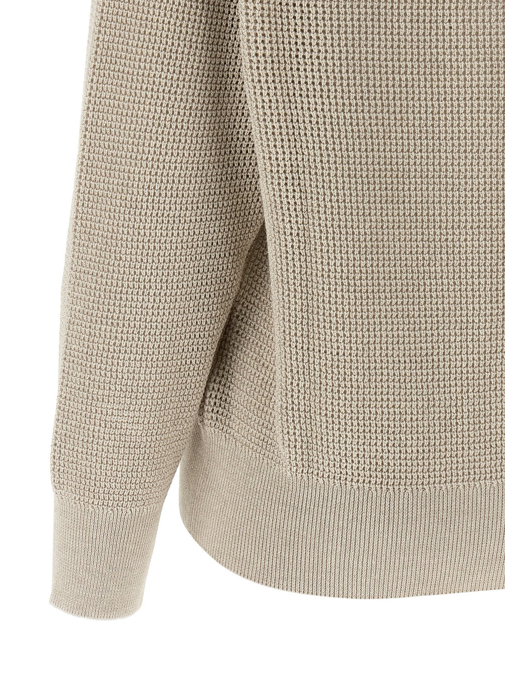 Brunello Cucinelli Beige Cotton Cardigan