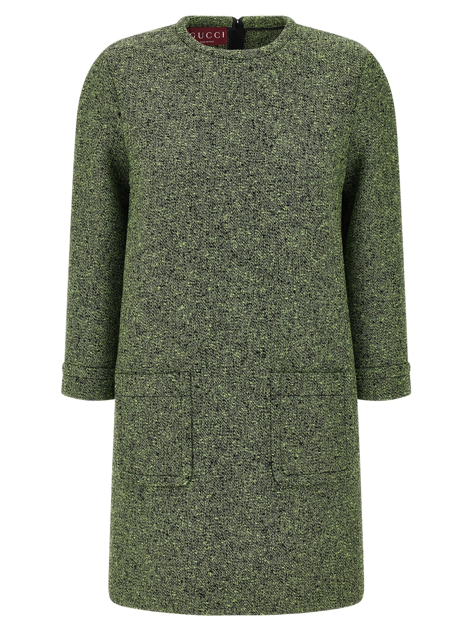 Gucci Bicolor Cotton Short Dress