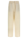Brunello Cucinelli White Viscose Casual Pants
