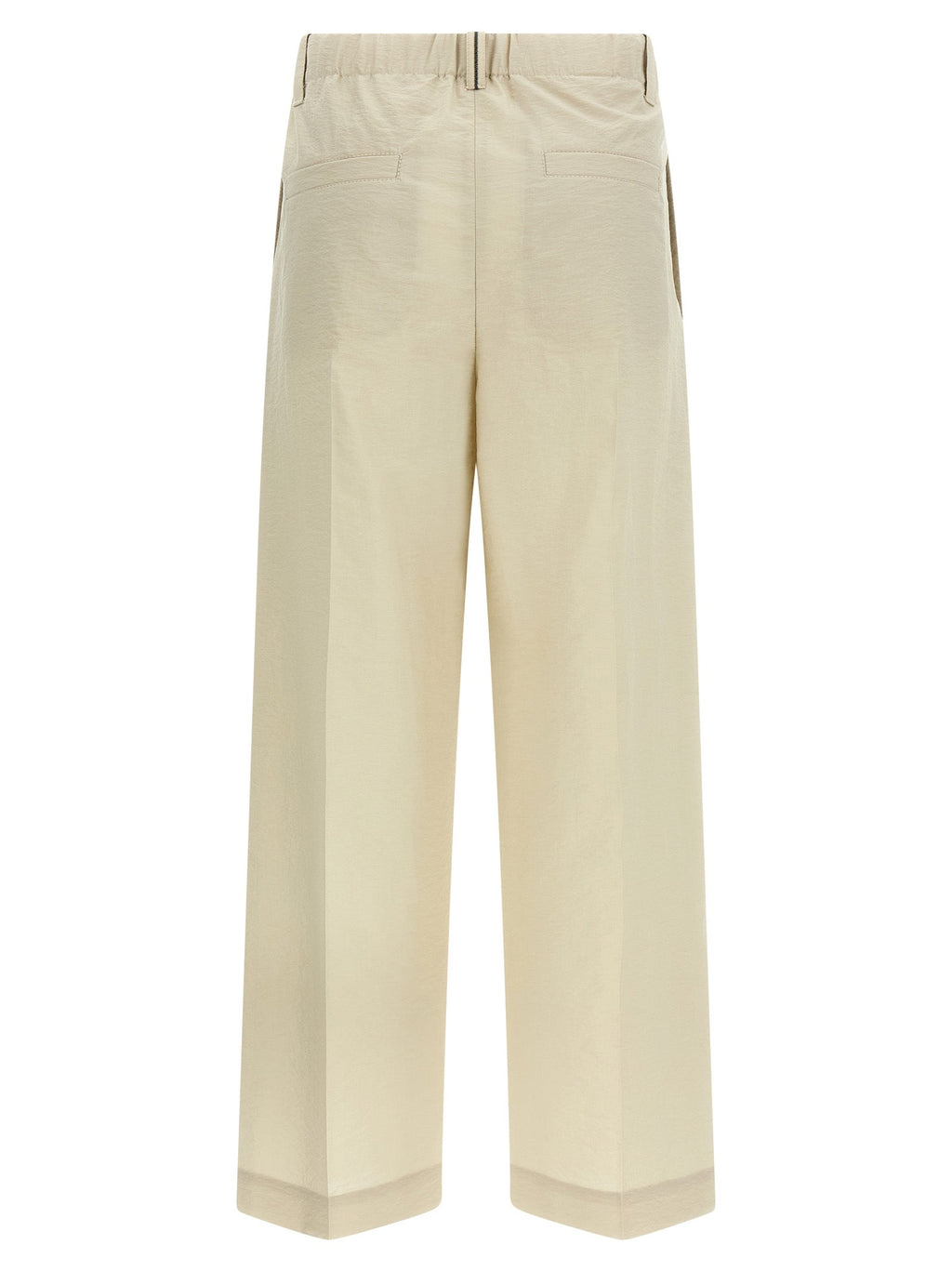 Brunello Cucinelli White Cotton Dress Pants