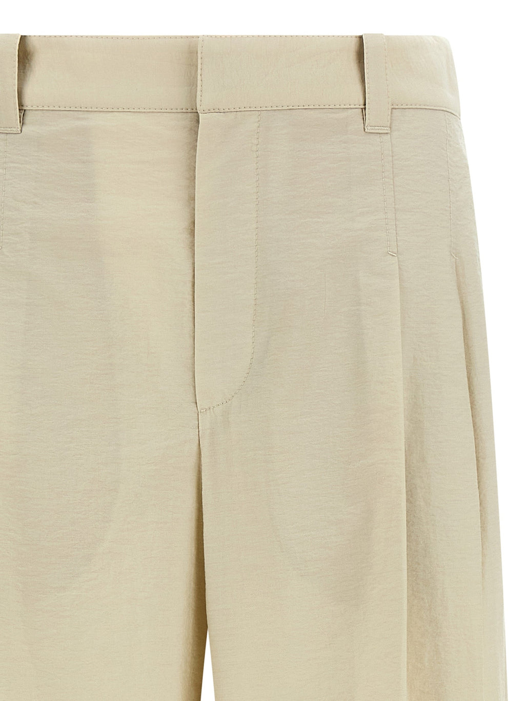 Brunello Cucinelli White Cotton Dress Pants