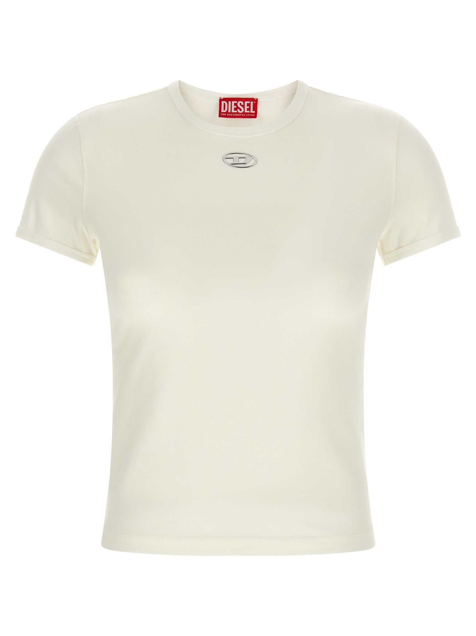 Diesel White Cotton T-Shirt