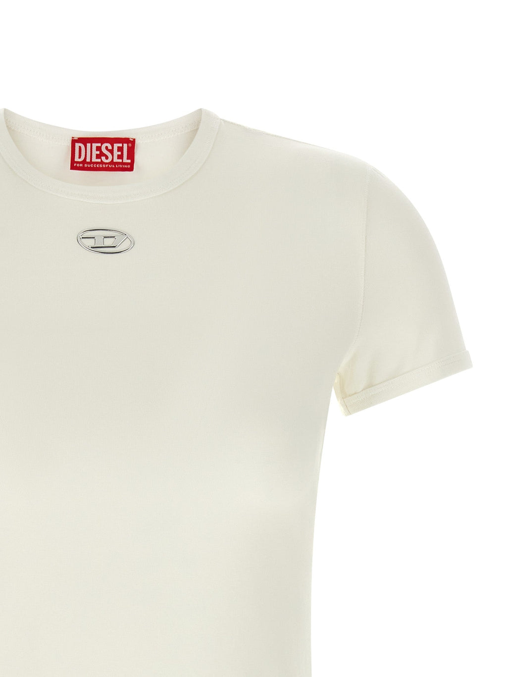 Diesel White Cotton T-Shirt