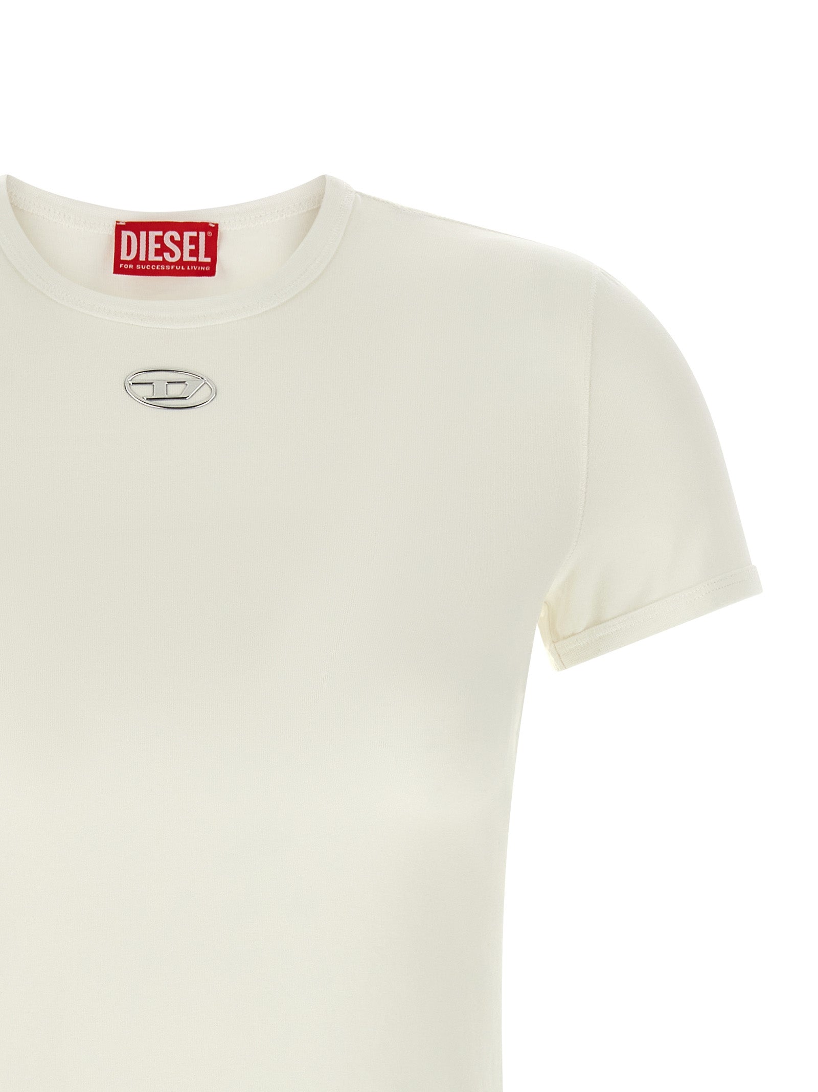 Diesel White Cotton T-Shirt