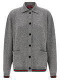 Gucci Gray Wool Cardigan